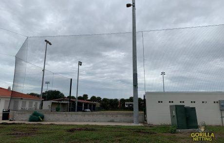 Florida Institute of Technology Baseball Backstop Overhead Perimeter Netting System