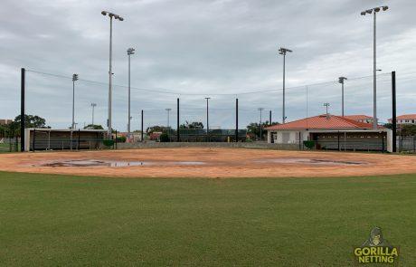Florida Institute of Technology Baseball Backstop Overhead Perimeter Netting System