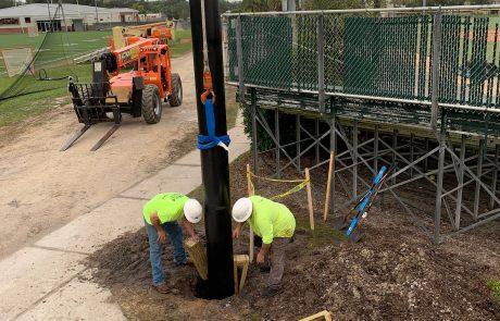 Florida Institute of Technology Baseball Backstop Overhead Perimeter Netting System