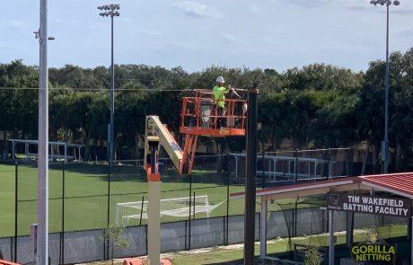 Florida Institute of Technology Baseball Backstop Overhead Perimeter Netting System