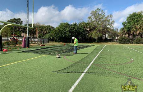 Florida Institute of Technology Baseball Backstop Overhead Perimeter Netting System