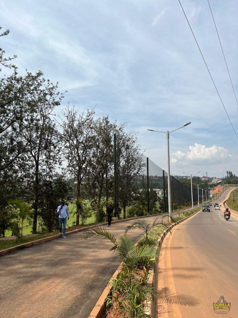 Driving Range Netting System Installation at Kigali Golf Resort & Villas, in Kigali, Rwanda - by Gorilla Netting LLC