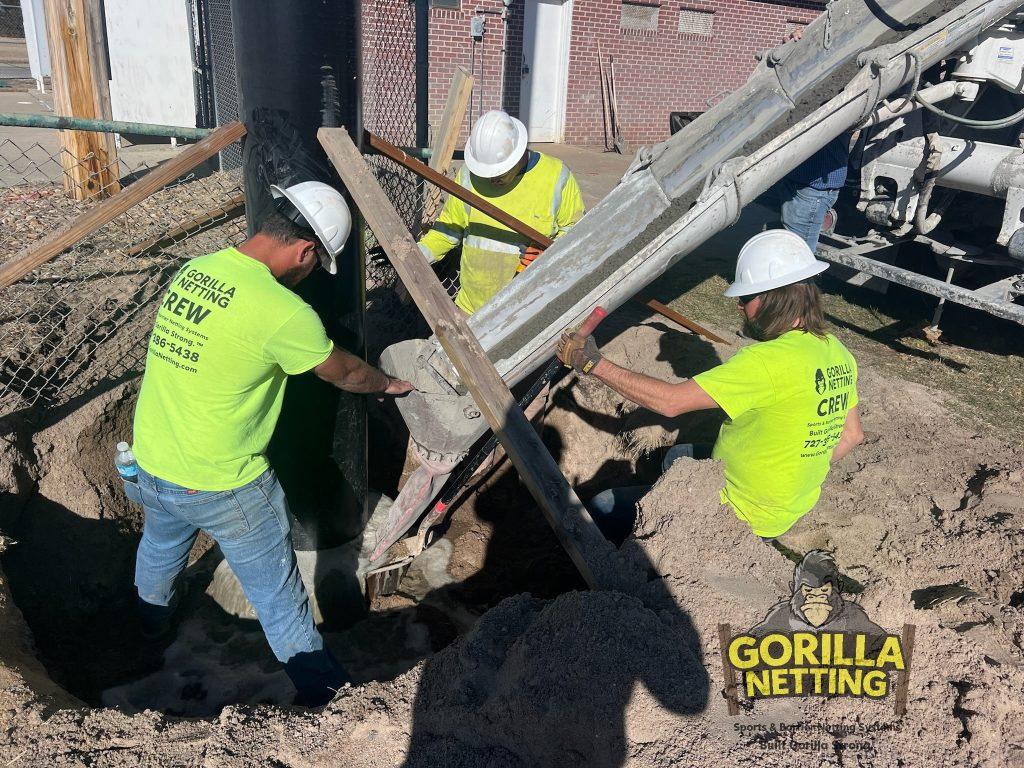Tie-Back Backstop Netting System Installed at Bill Wood Field
