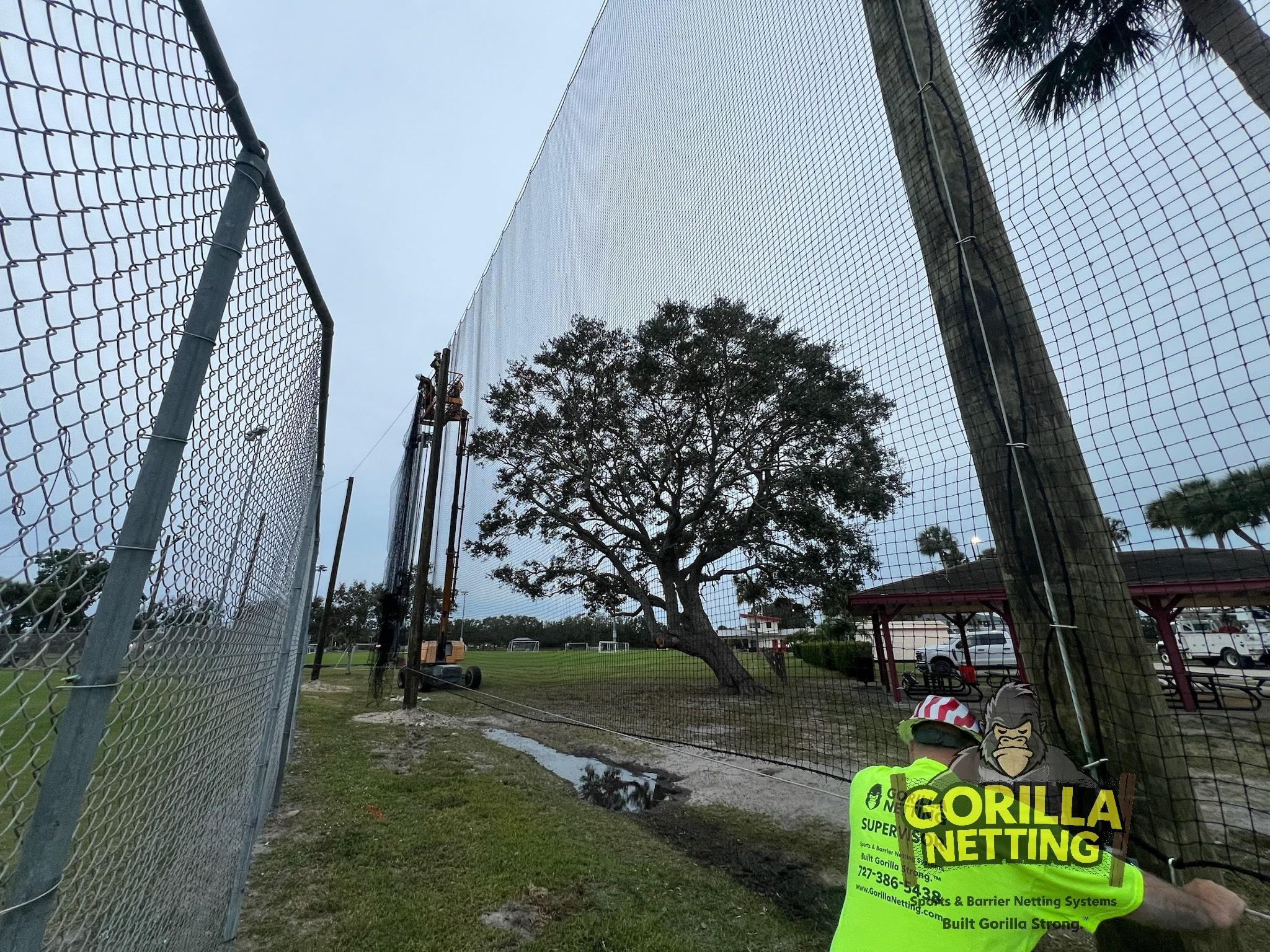 A Home Run for Safety: Gorilla Netting Finalizes Baseball Netting Installation at Blackstone Park