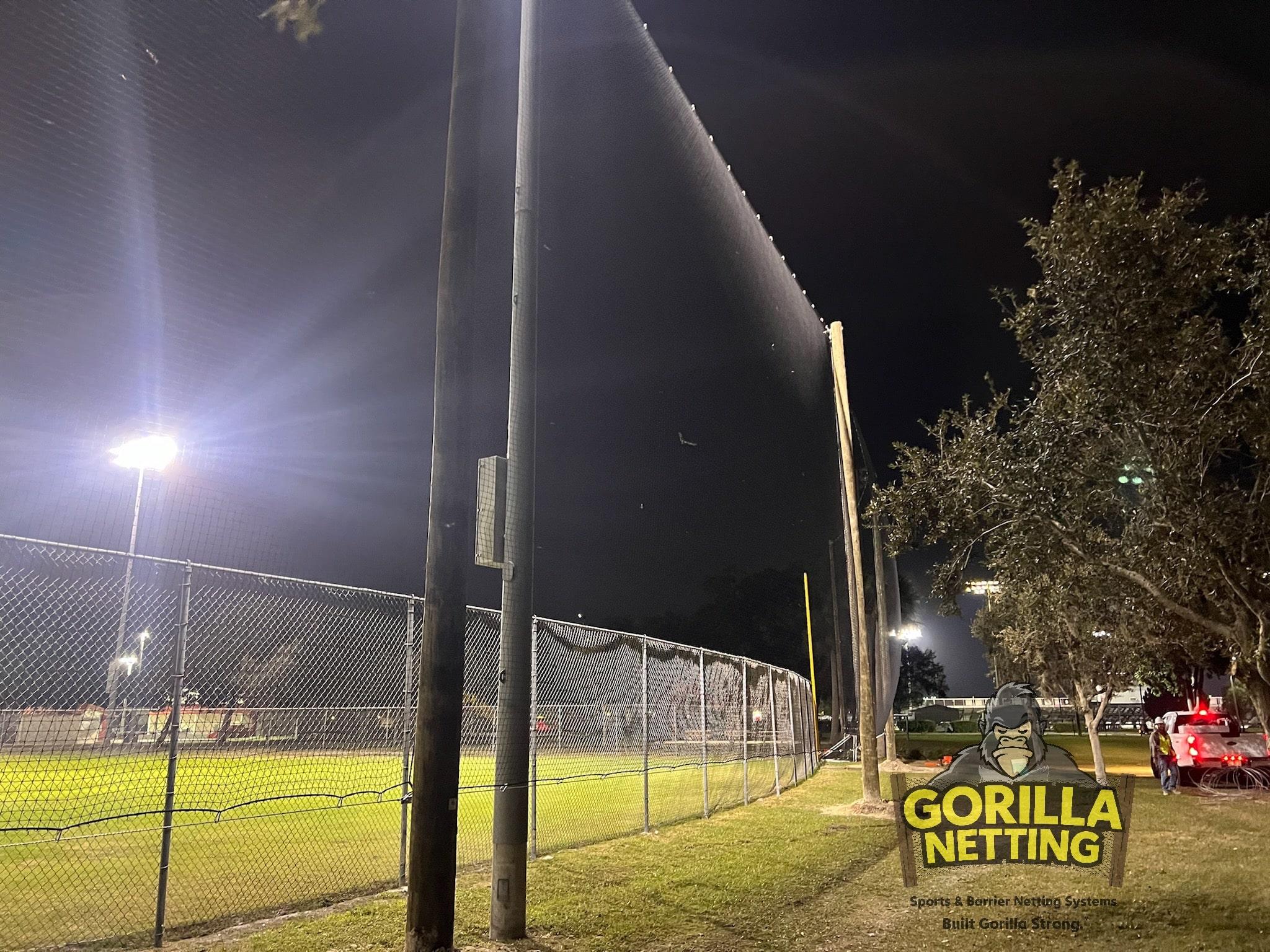 A Home Run for Safety: Gorilla Netting Finalizes Baseball Netting Installation at Blackstone Park