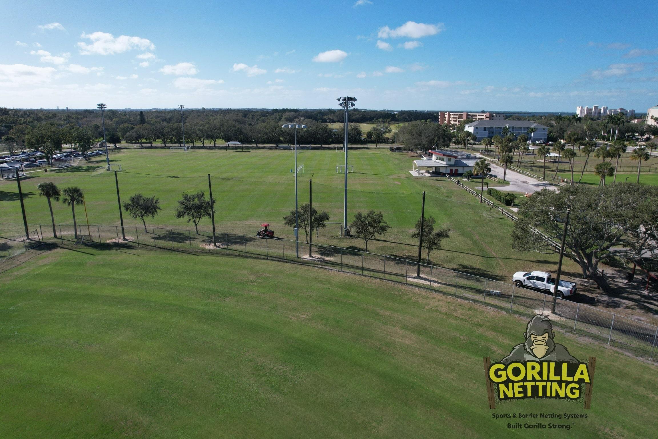 Blackstone Baseball Park Perimeter Netting