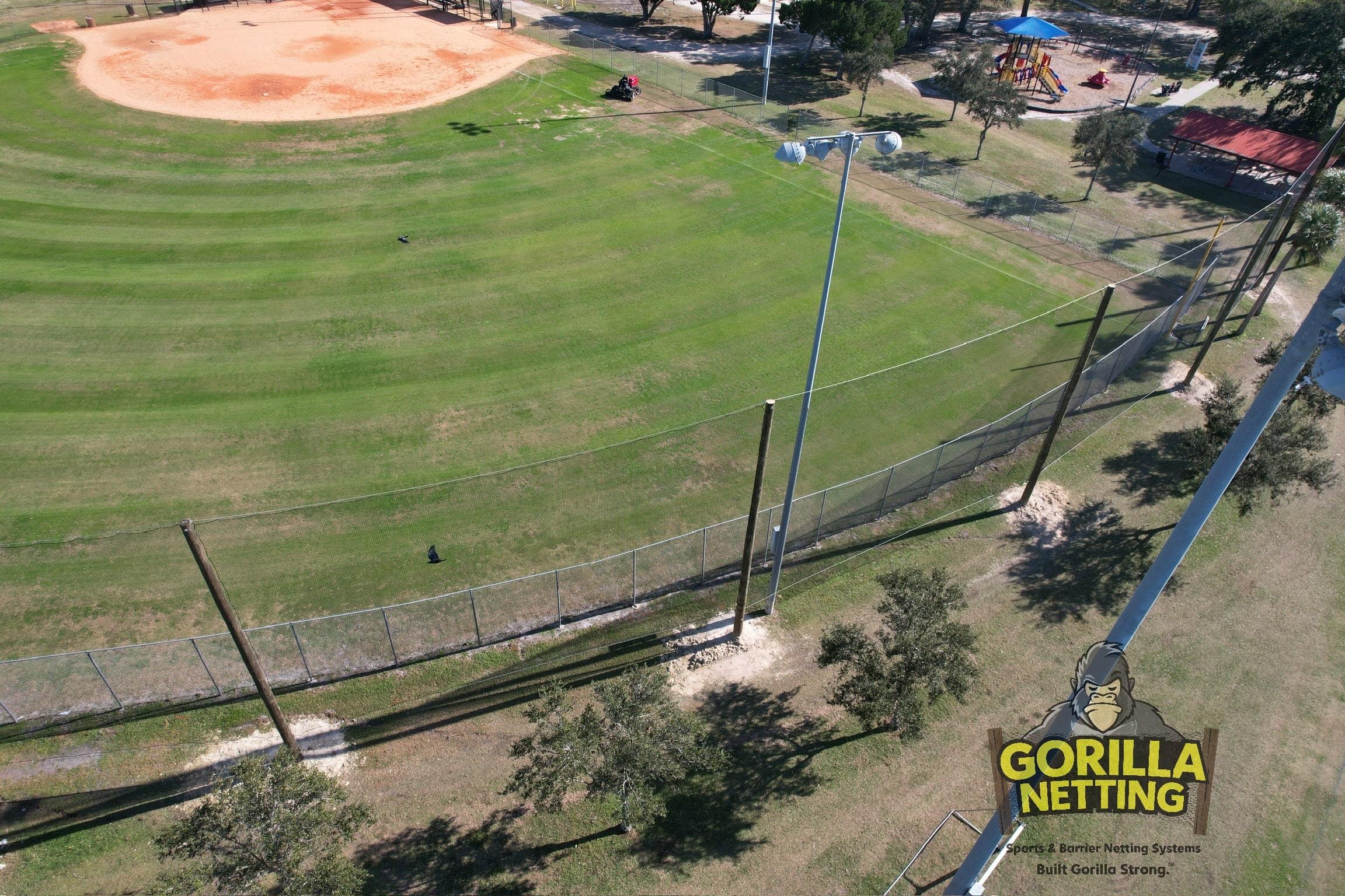 A Home Run for Safety: Gorilla Netting Finalizes Baseball Netting Installation at Blackstone Park