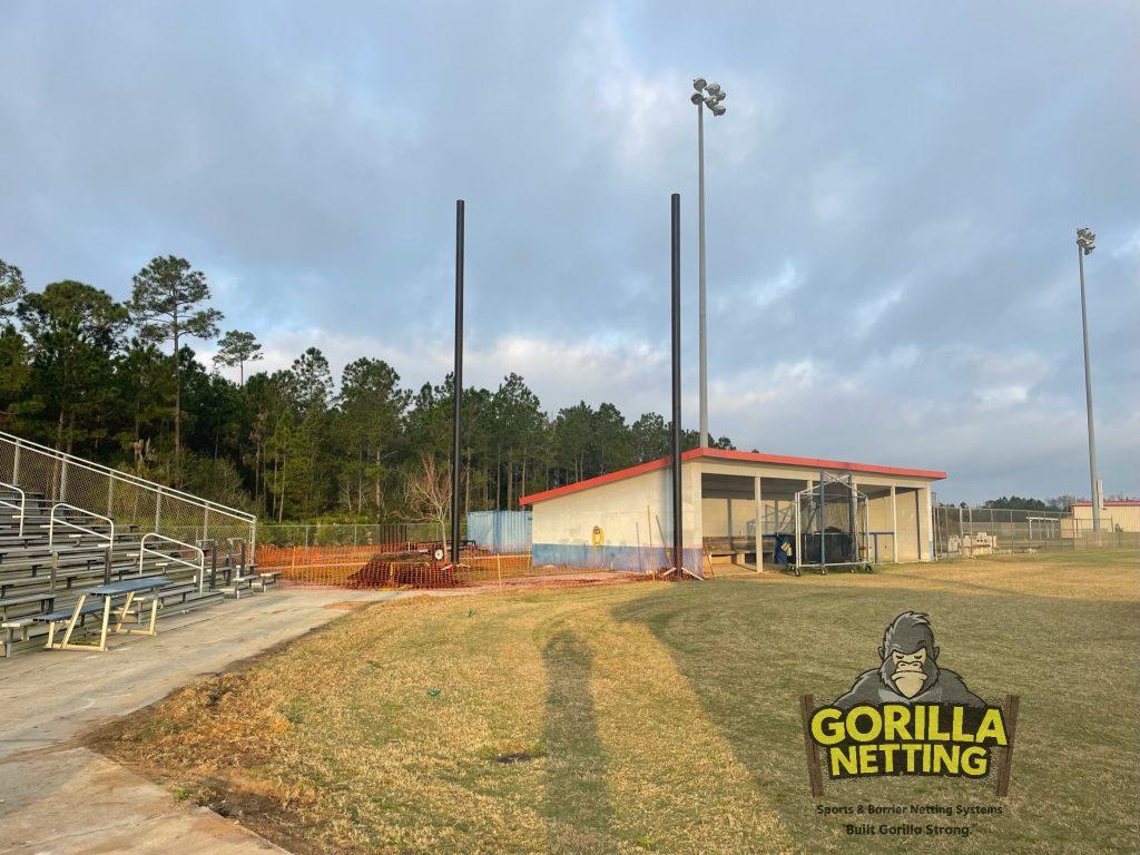 Steel Pole Drilling & Setting At Mantanzas High Scool