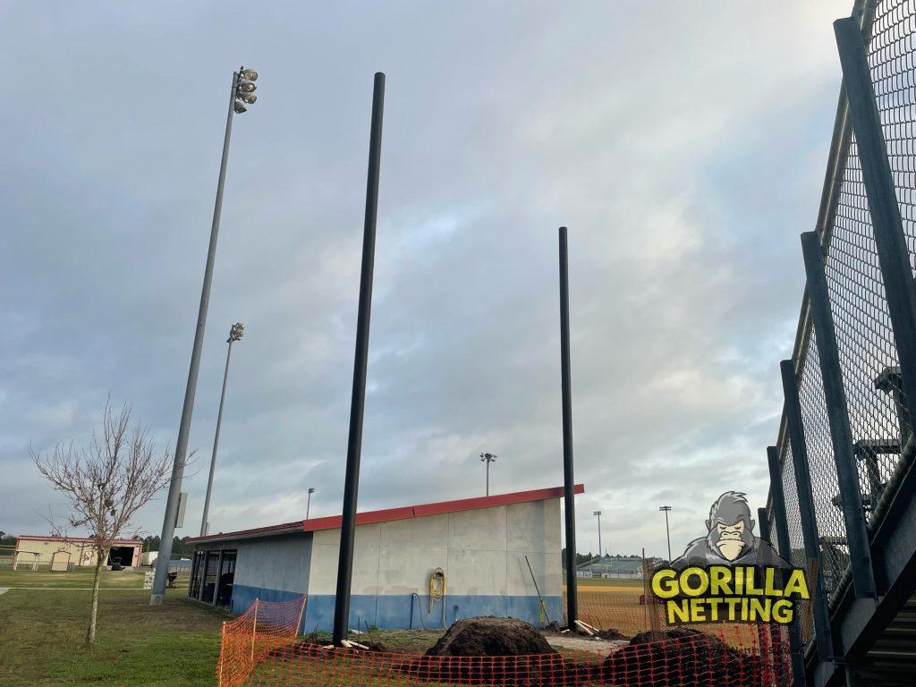 Steel Pole Drilling & Setting At Mantanzas High Scool