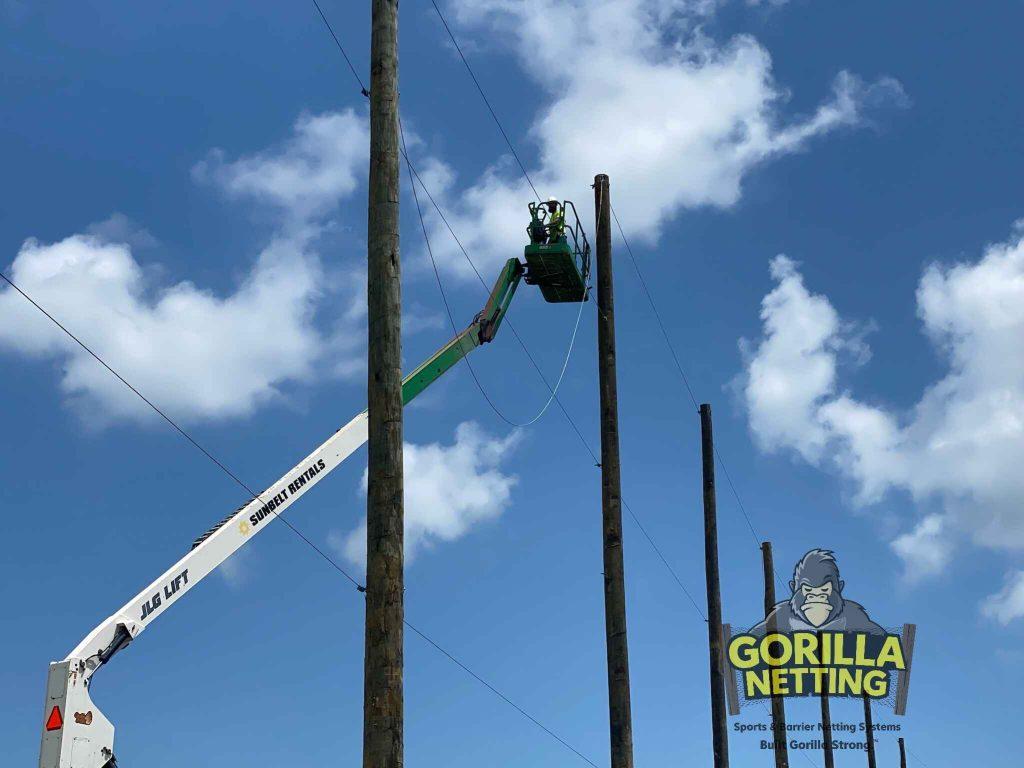 Professional netting installation