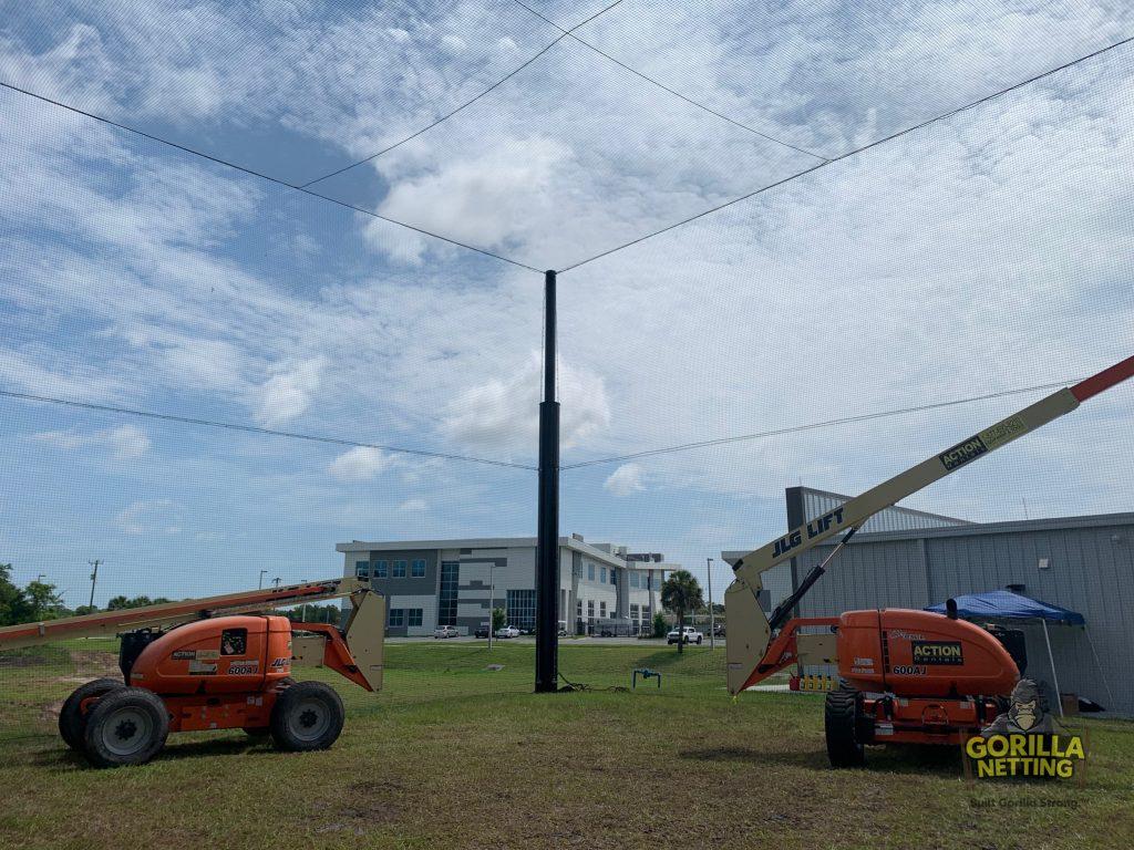 Netted Drone Enclosure Install at Embry-Riddle Aeronautical University