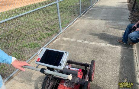 springstead highschool perimeter overhead netting