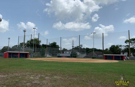 springstead high school perimeter overhead netting system