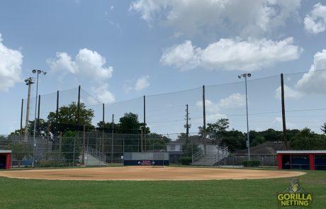 springstead high school perimeter overhead netting system