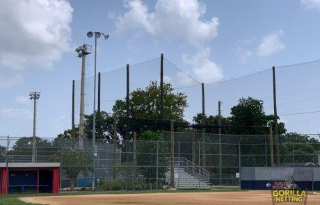 springstead high school perimeter overhead netting system