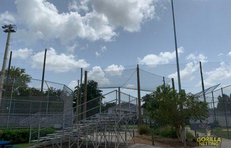 springstead high school perimeter overhead netting system