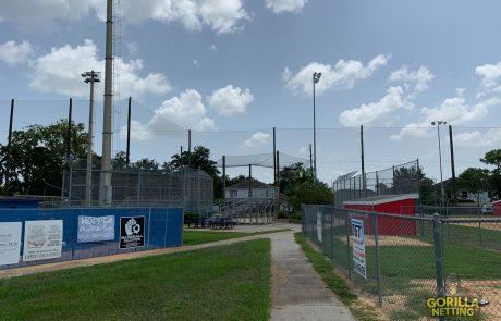 springstead high school perimeter overhead netting system