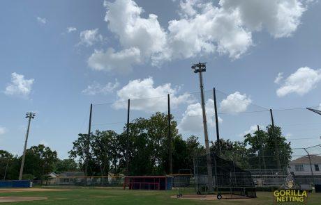 springstead high school perimeter overhead netting system