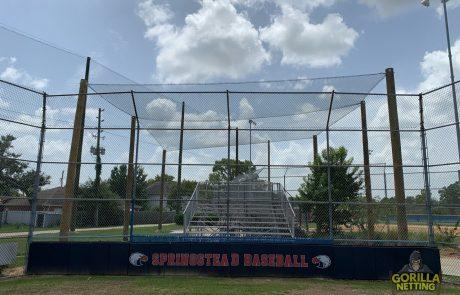 springstead high school perimeter overhead netting system