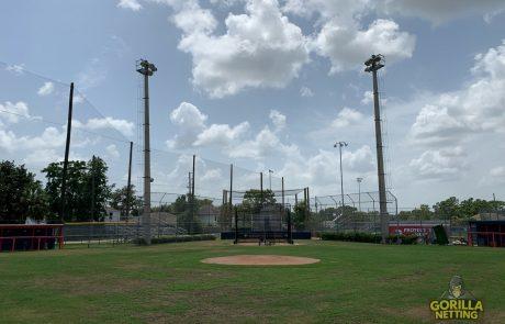 springstead high school perimeter overhead netting system