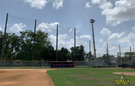 springstead high school perimeter overhead netting system