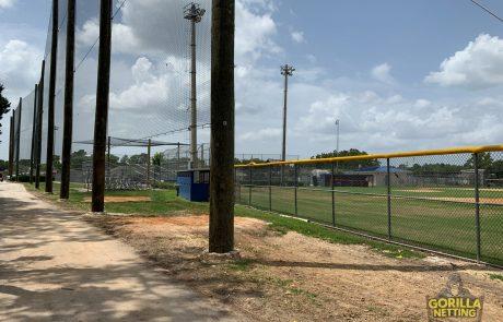 springstead high school perimeter overhead netting system