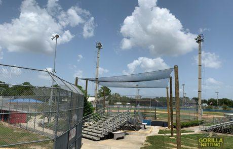 springstead high school perimeter overhead netting system