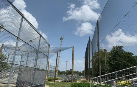 springstead high school perimeter overhead netting system