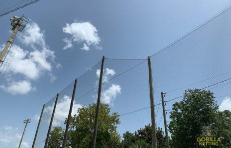 springstead high school perimeter overhead netting system
