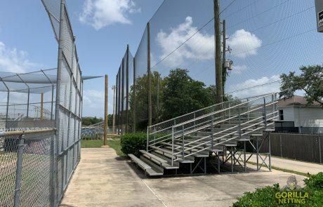 springstead high school perimeter overhead netting system