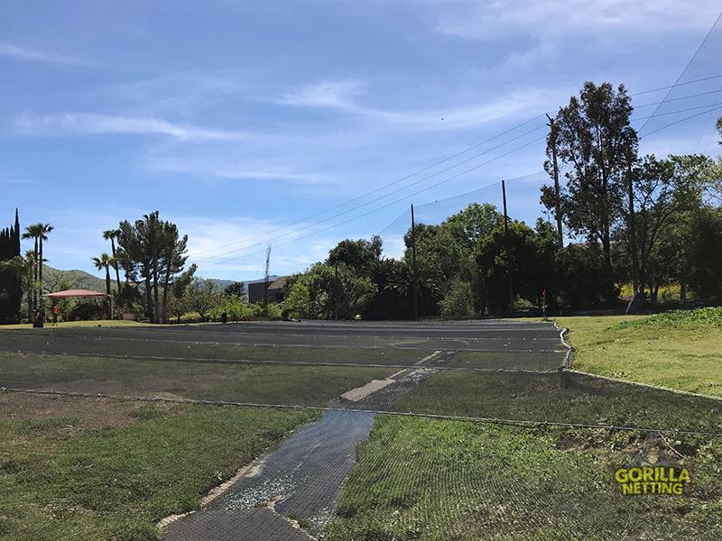 Custom Golf Netting Drainage Barrier Solution