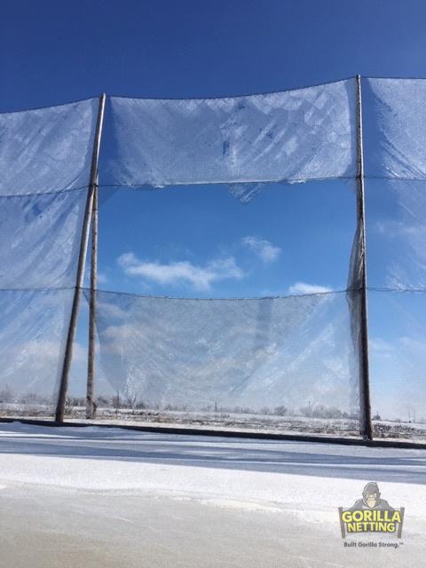 Driving Range Netting Replacement Before Pictures at Sugar Grove Golf Center