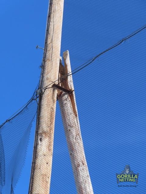 Driving Range Netting Replacement Before Pictures at Sugar Grove Golf Center