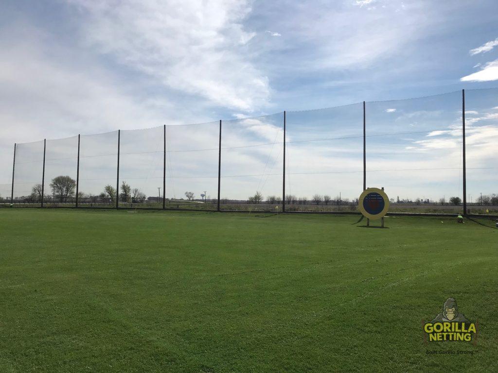 Driving Range Netting Replacement & Upgrade Progress and Completion Photos from Sugar Grove Golf Center