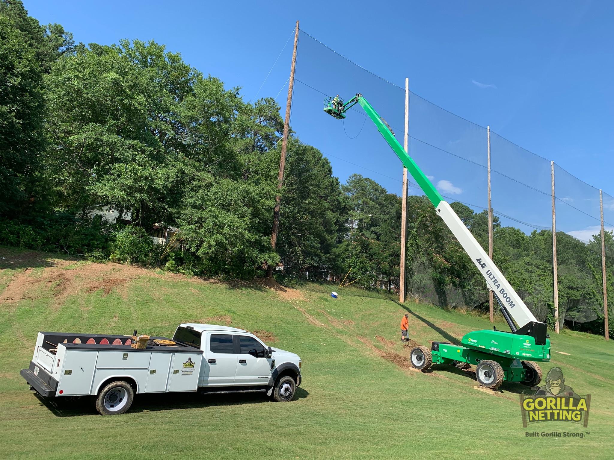 Driving Range Netting Extension Installed at The First Tee of Atlanta