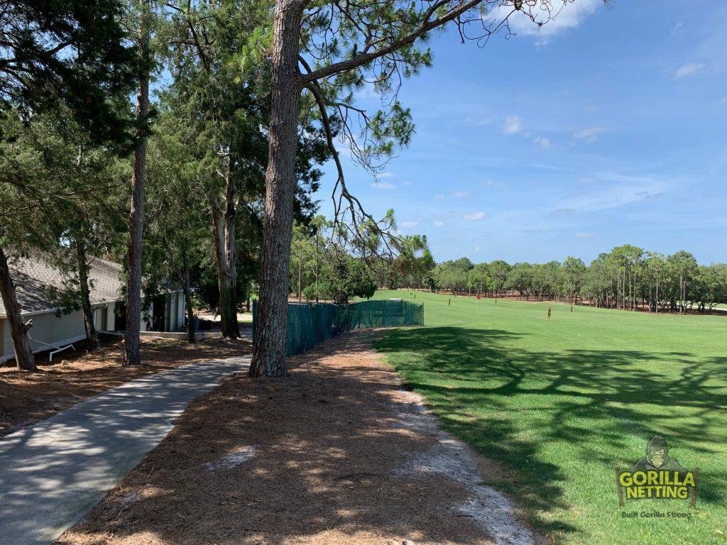 Golf Range Netting Installed at Timber Pines Community Association