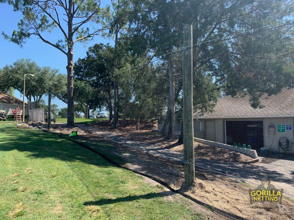 Golf Range Netting Installed at Timber Pines Community Association