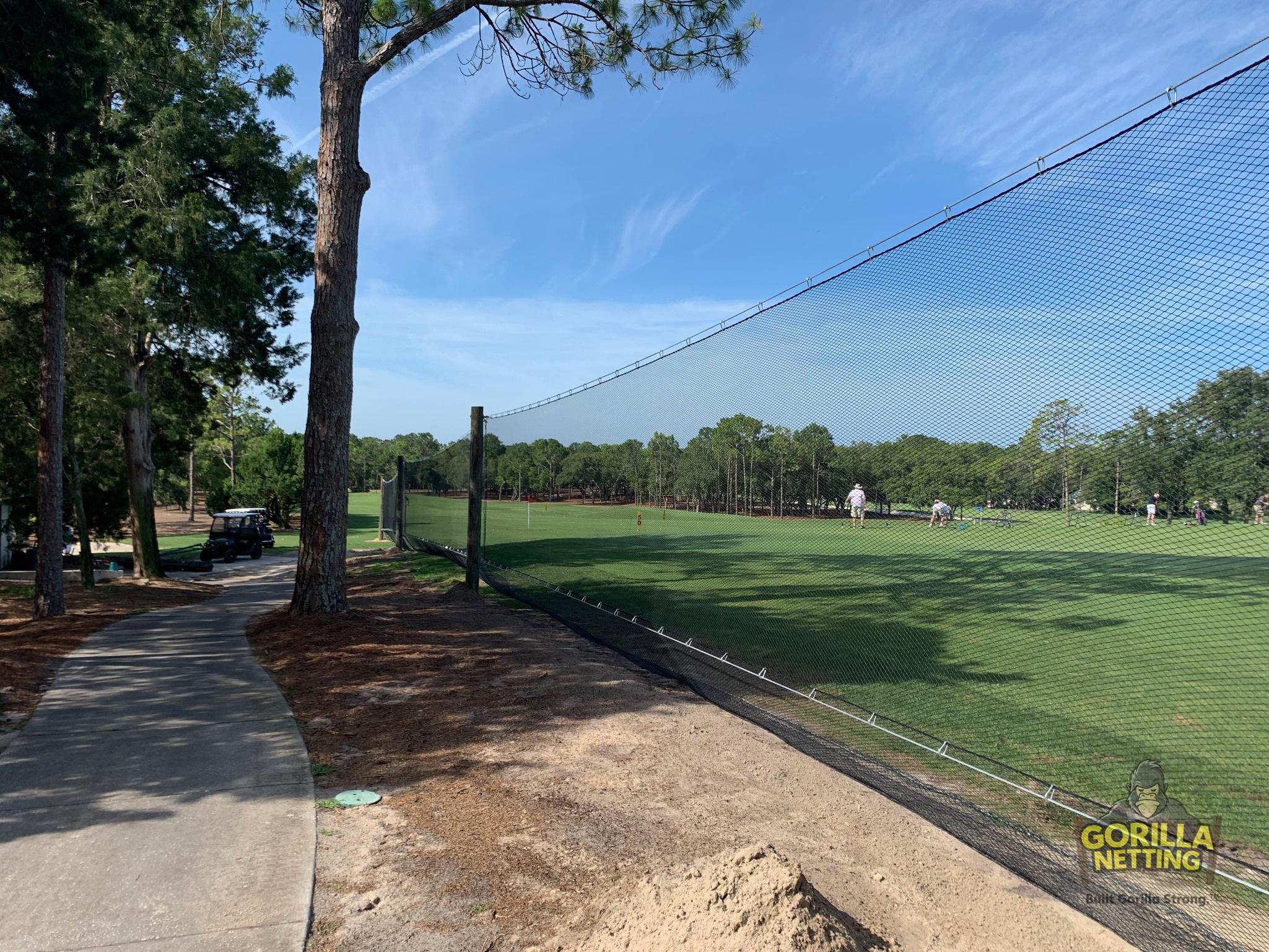 Golf Netting Installed at Timber Pines Association